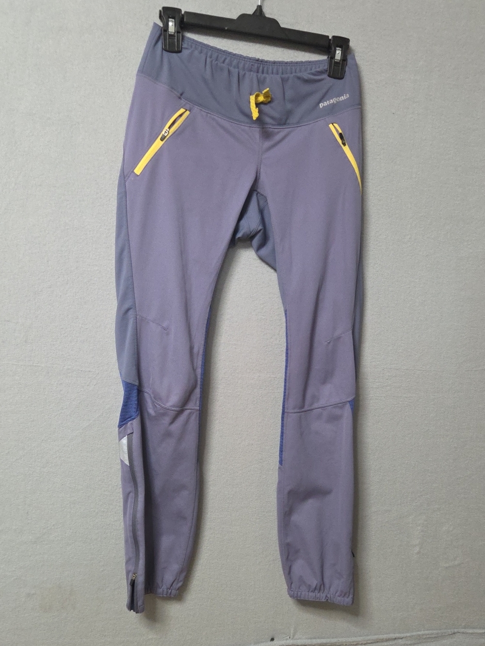Patagonia Wind Shield Hybrid Pants Womens Lupine Purple Yellow